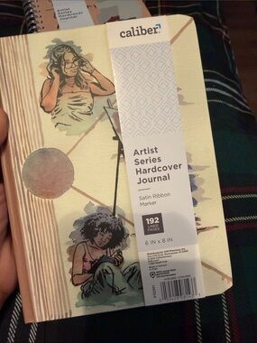 Caliber Artist Series Hardcover Journal — Cream Cover with Pastel Artwork